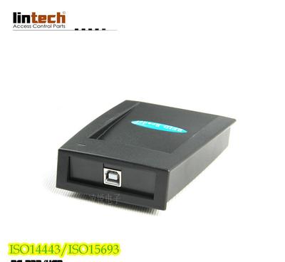 【RFID卡考勤门禁发卡器/读写器/接触式网吧读卡器/USB/RS232接口】价格_厂家_图片 -